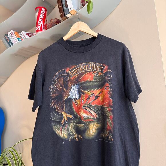 Vintage 1992 Harley Davidson 3D Emblem Shirt - Picture 2 of 8